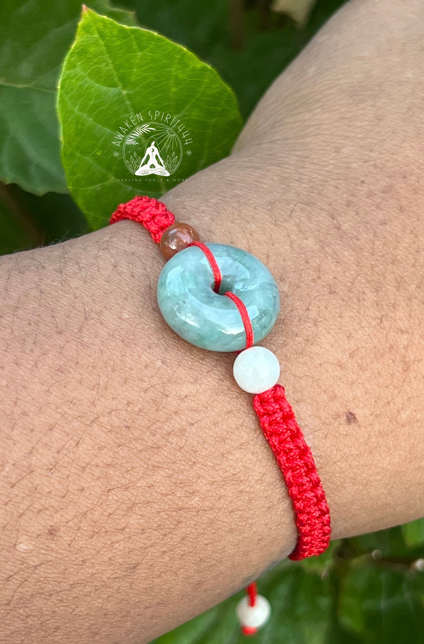 Amazonite  (red pull cord)