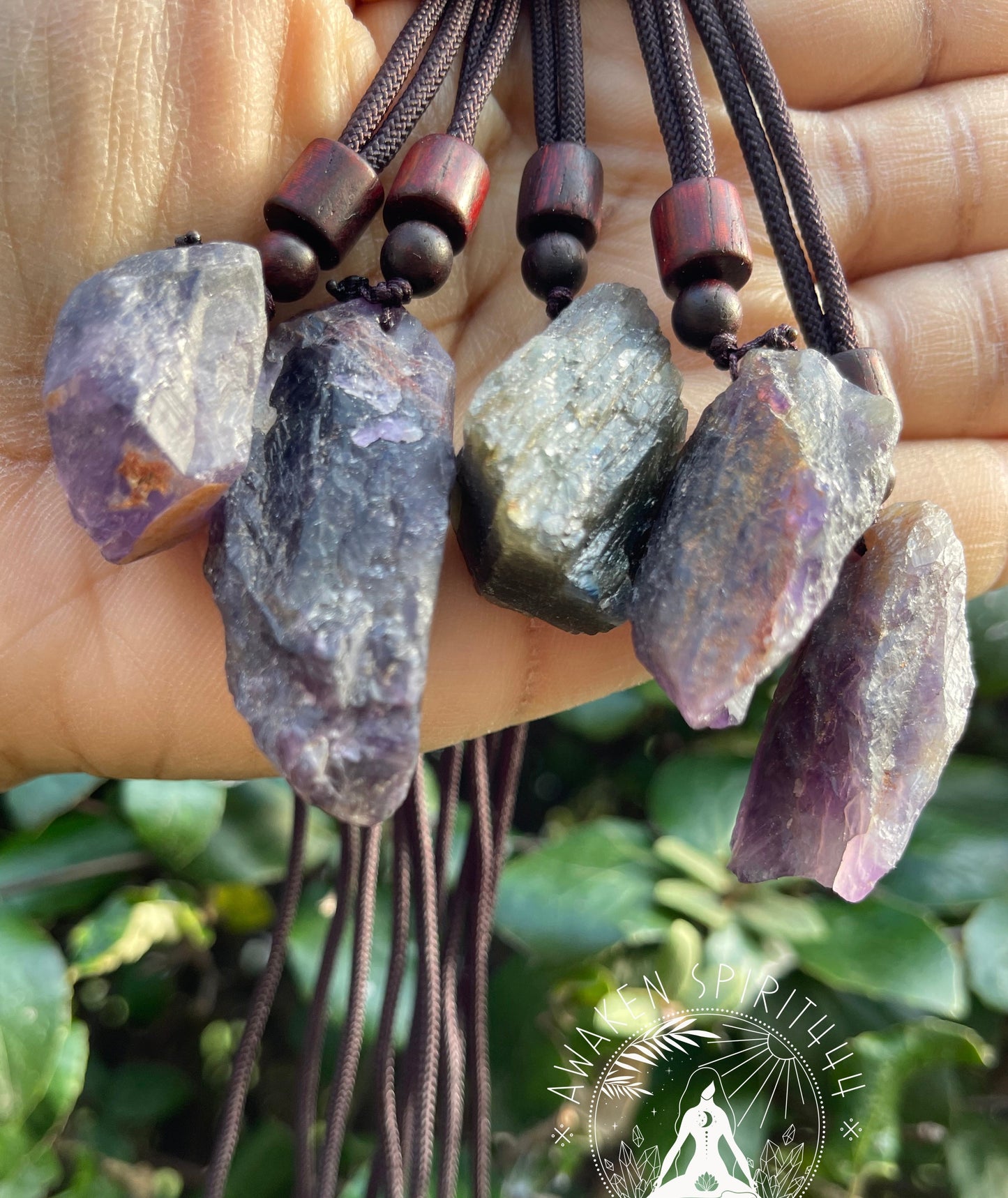 Raw Fluorite Crystal Necklace