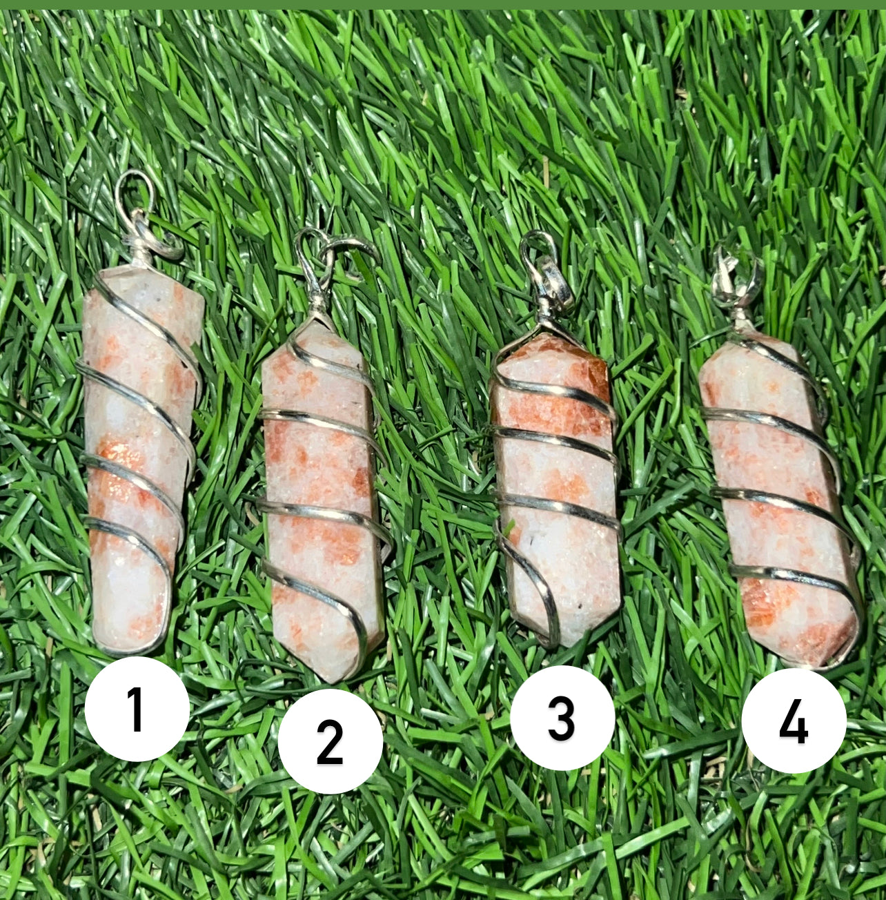 Sunstone Wrapped Pendant