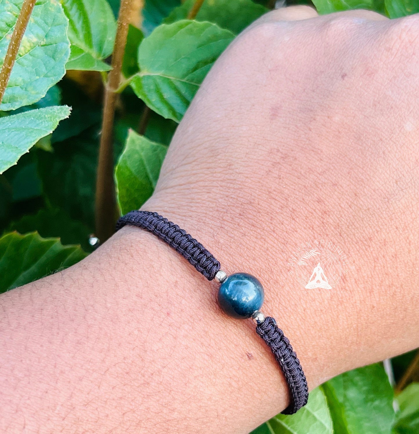 Blue Tigers Eye ( pull cord)