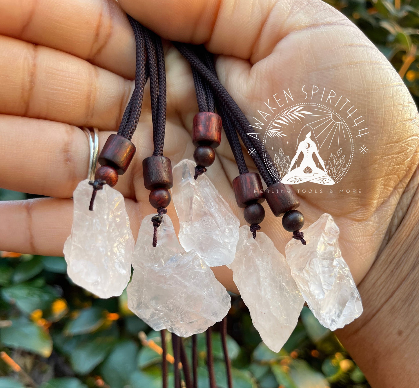 Raw Clear Quartz Necklace