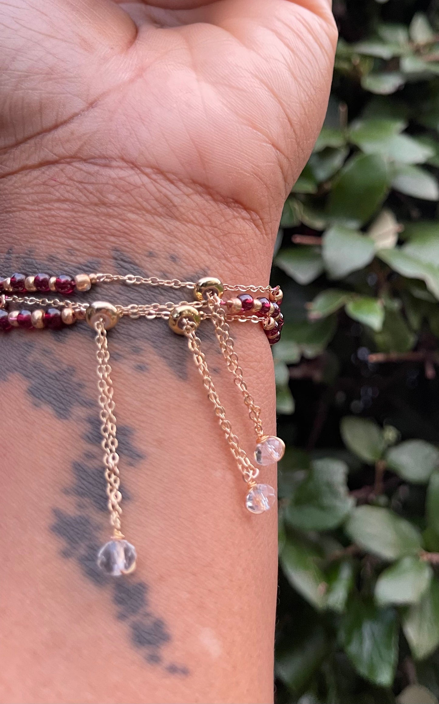 Rose Quartz & Garnet