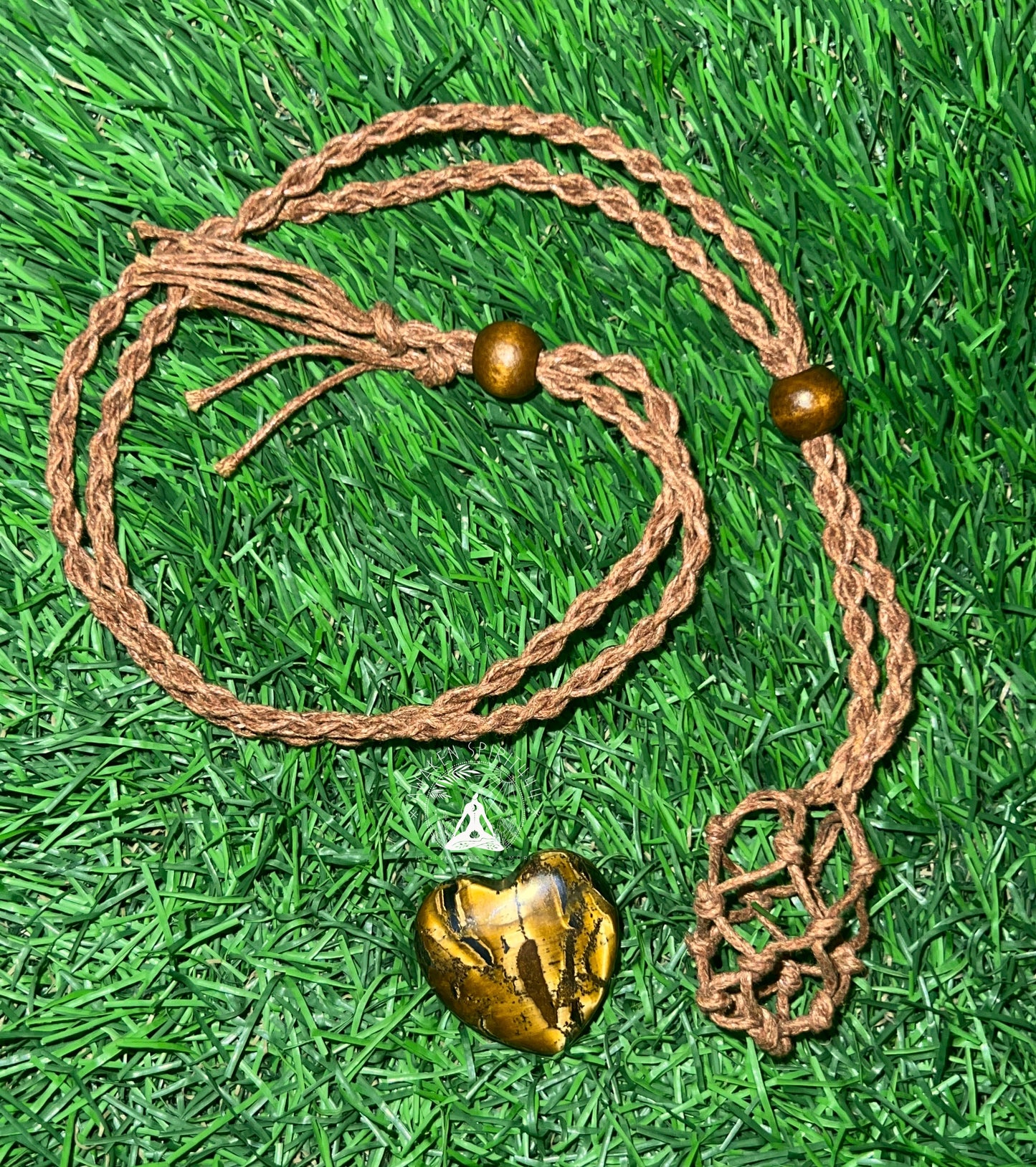 Tiger’s Eye Macrame Necklace