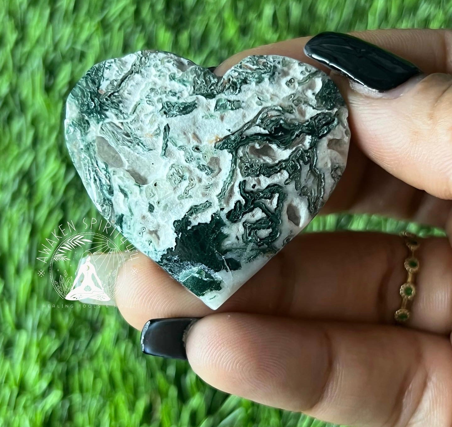 Tree Agate Heart