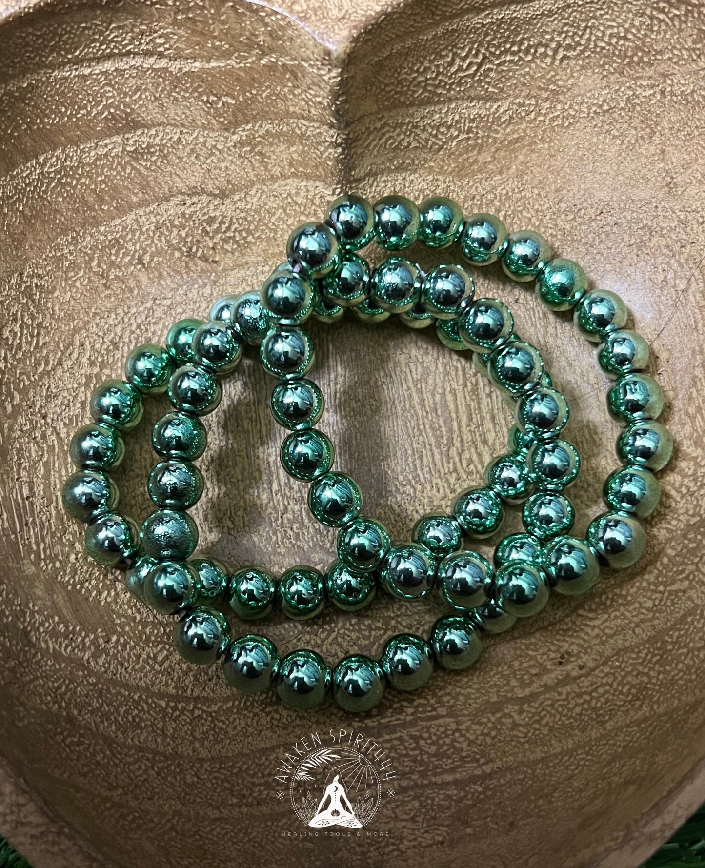 Green Aura Hematite