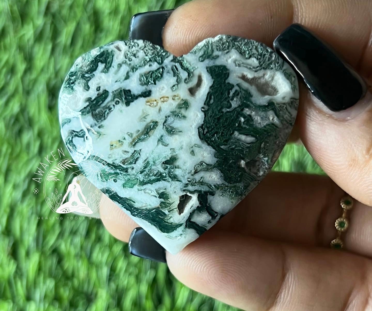 Tree Agate Heart