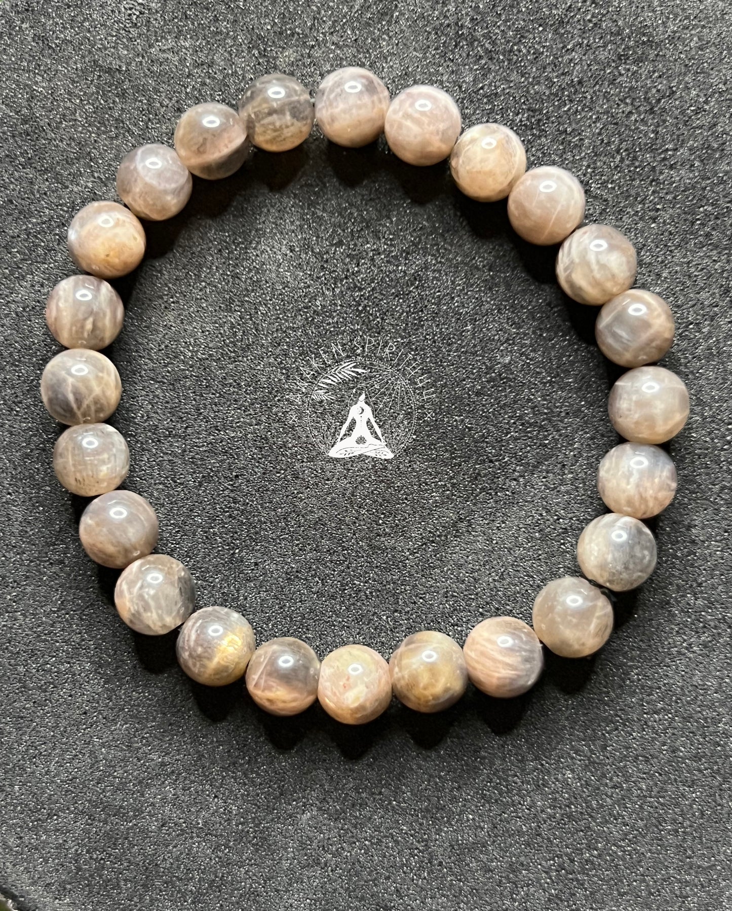 Coffee Moonstone bracelet