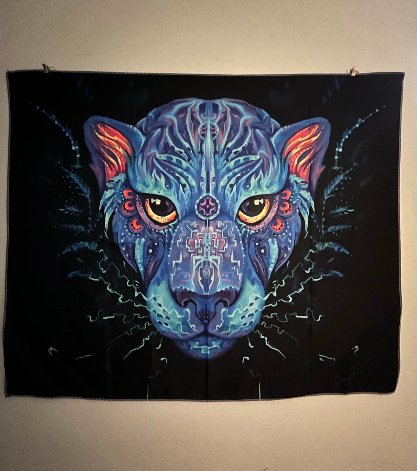 Blue Tiger Head