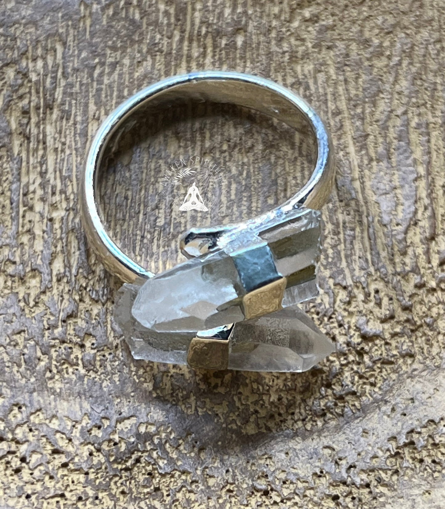 Clear Quartz Point Ring