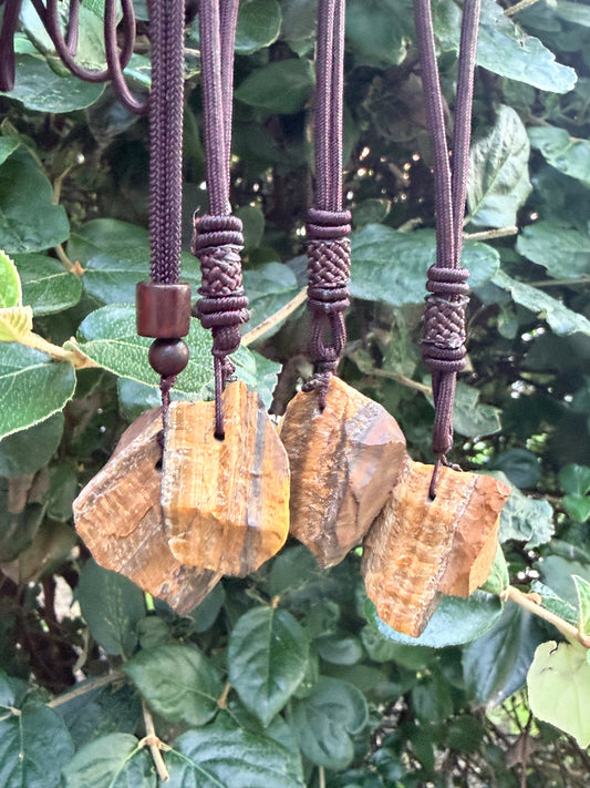 Tiger’s Eye Raw Necklace