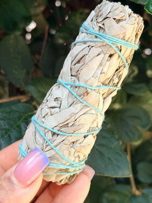 White Sage Blue String
